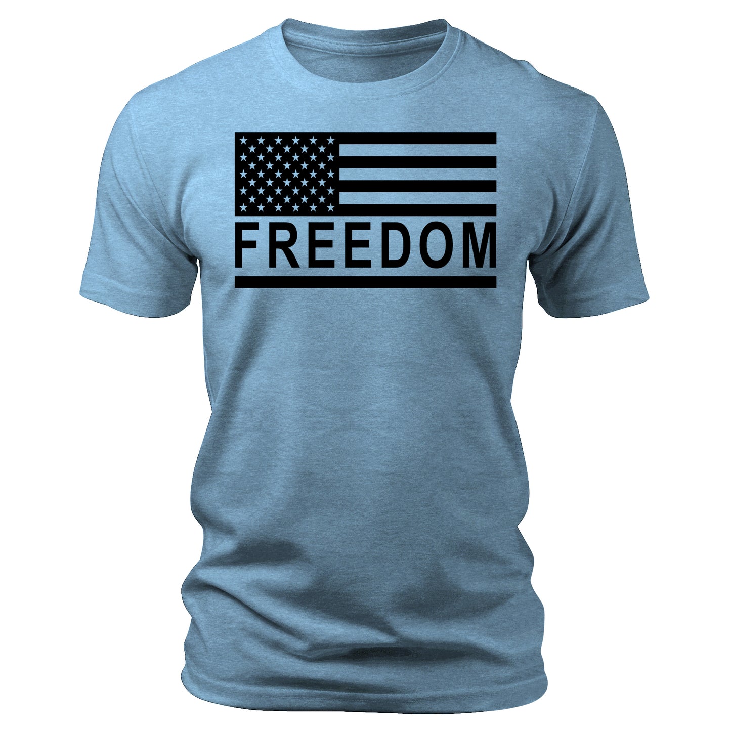Freedom T-Shirt American Flag Free Speech Patriotic Men's Graphic Tee