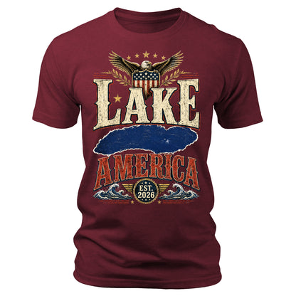 Lake America Funny Graphic Tee