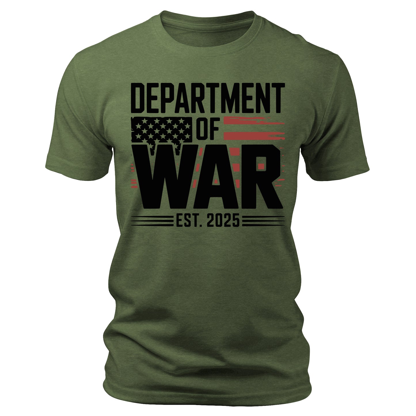 Department of War Established 2025 Re-Established T-Shirt Patriotic Men's Graphic Tee