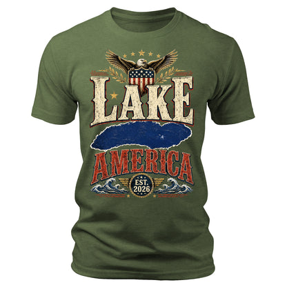 Lake America Funny Graphic Tee