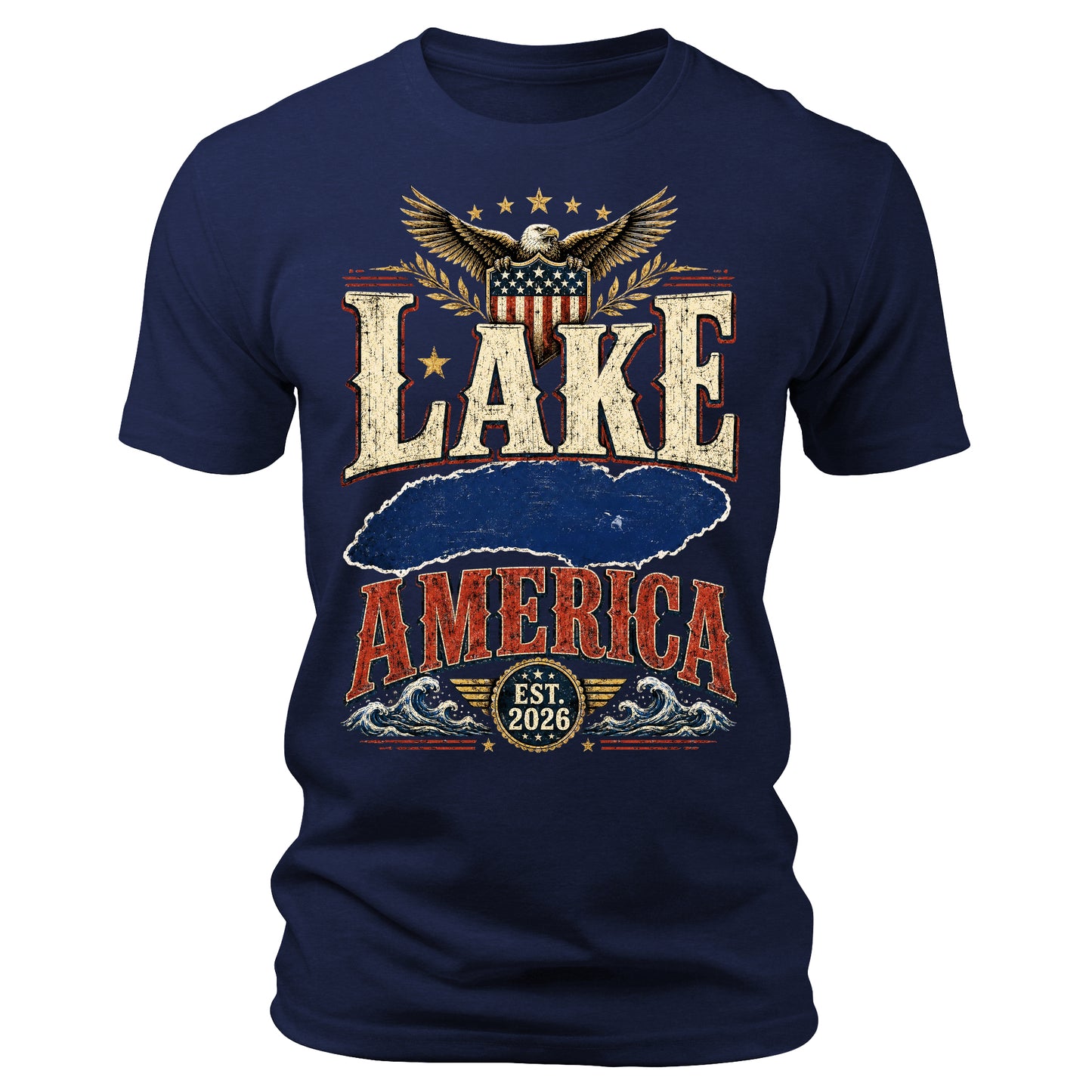 Lake America Funny Graphic Tee
