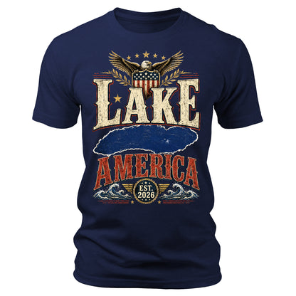 Lake America Funny Graphic Tee