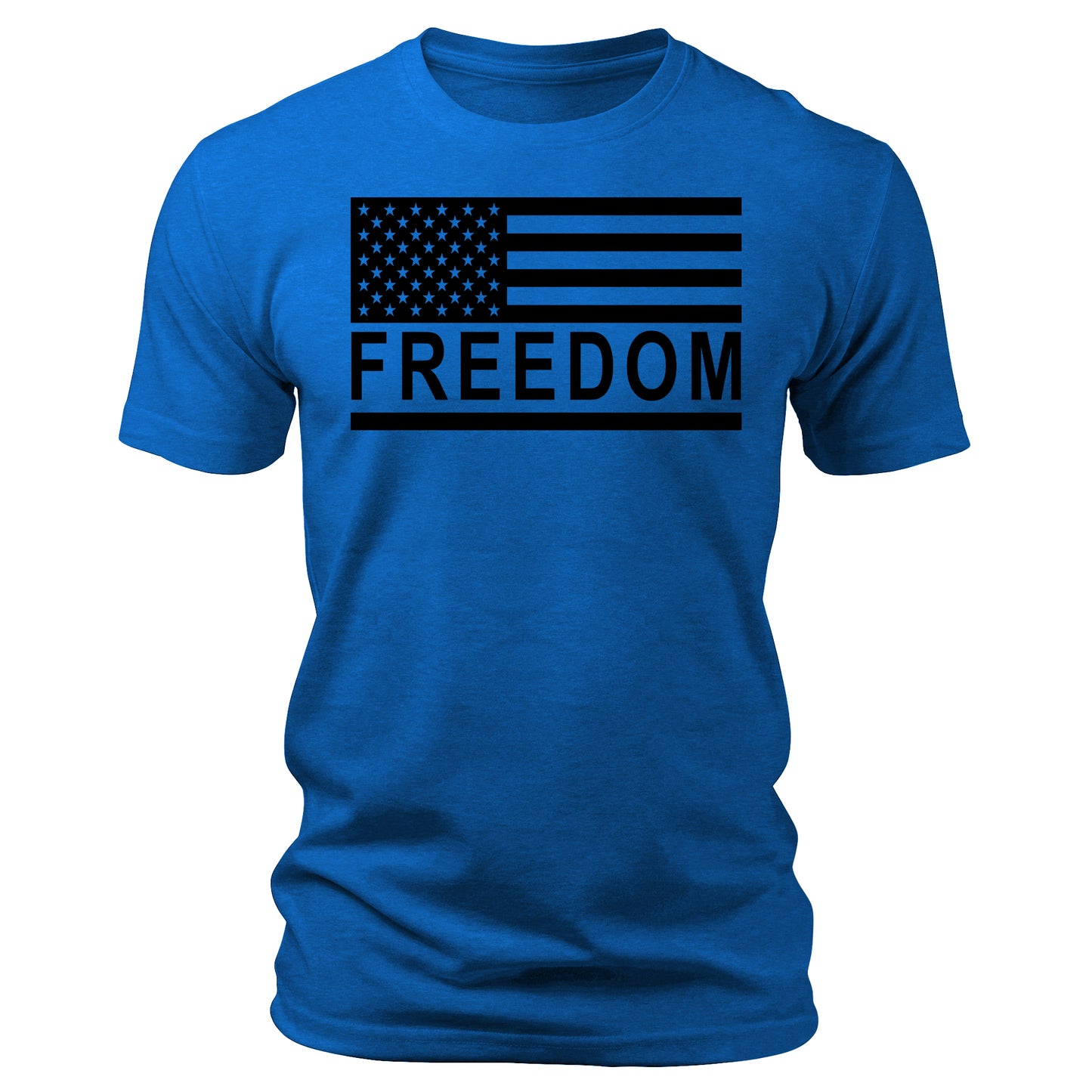 Freedom T-Shirt American Flag Free Speech Patriotic Men's Graphic Tee