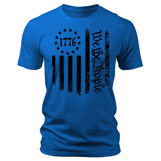 Men's  1776 T-Shirts We The People Patriotic Short Sleeve Crewneck Graphic Tees