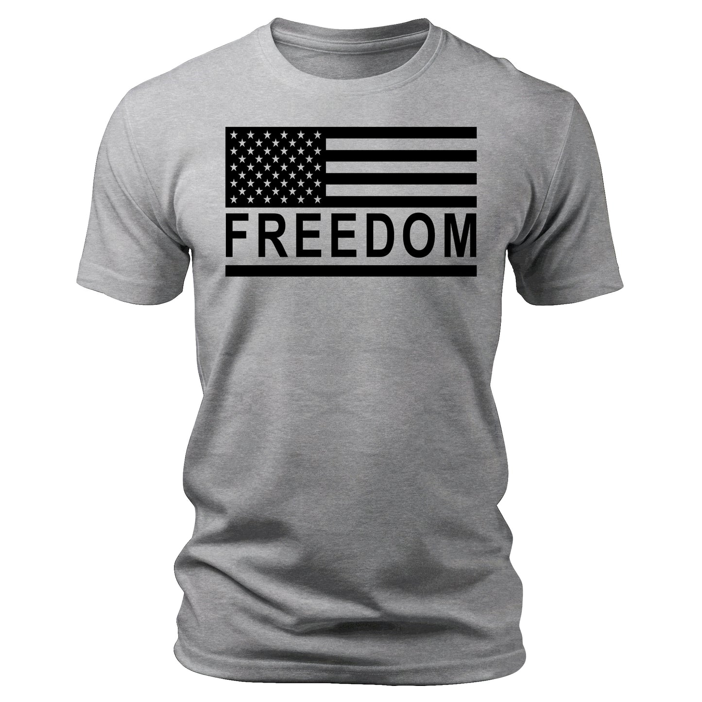 Freedom T-Shirt American Flag Free Speech Patriotic Men's Graphic Tee