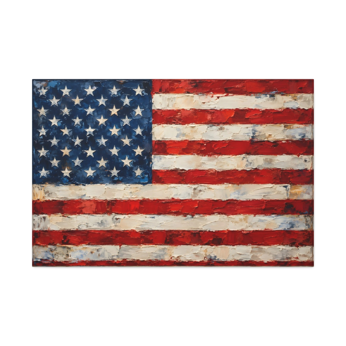 American Flag Canvas Wall Art 36x24 front view