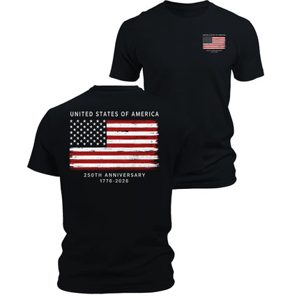 250 Anniversary USA Commemorative Patriotic American T-Shirt