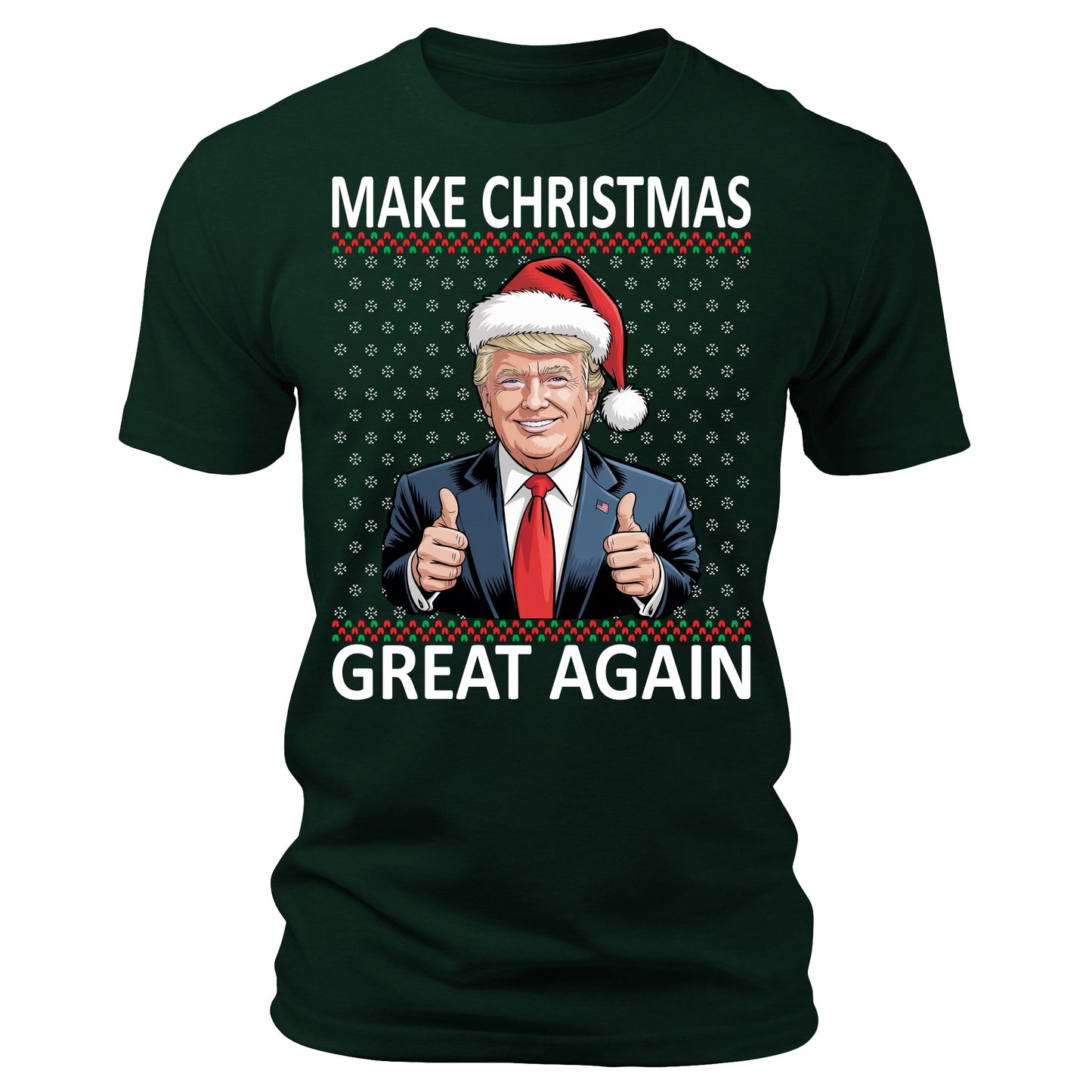 Make Christmas Great Again Funny Trump Christmas T-Shirt