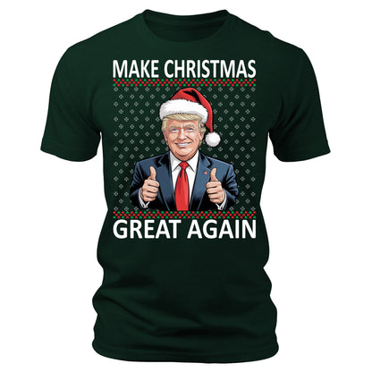 Make Christmas Great Again Funny Trump Christmas T-Shirt