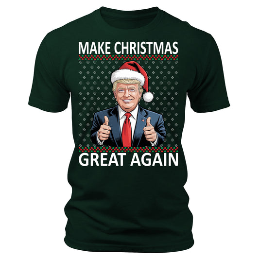 Make Christmas Great Again Funny Trump Christmas T-Shirt
