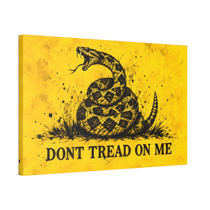 Gadsden Flag Canvas Wall Art angled gallery wrap view