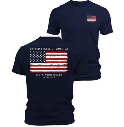 250 Anniversary USA Commemorative Patriotic American T-Shirt