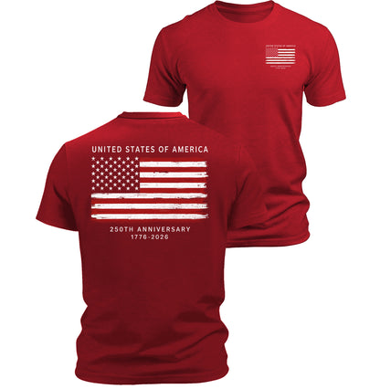 250 Anniversary USA Commemorative Patriotic American T-Shirt