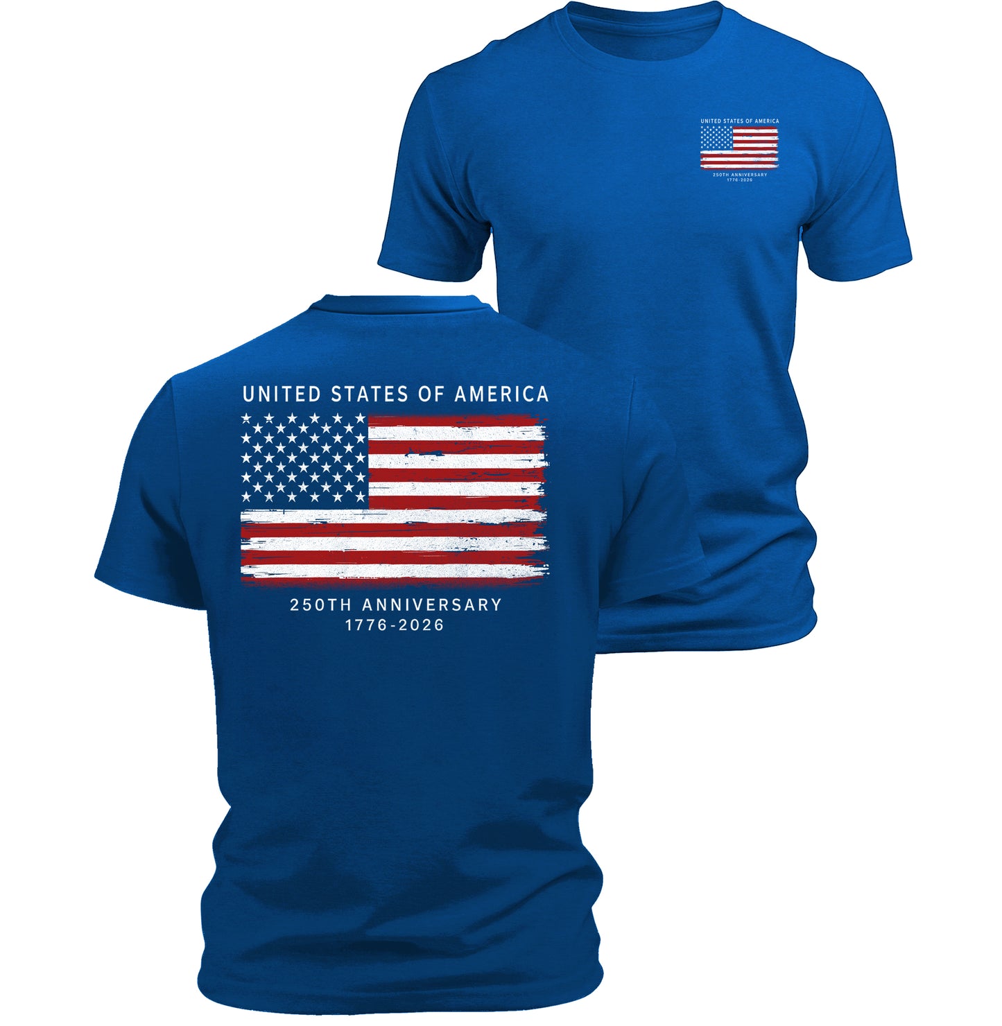 250 Anniversary USA Commemorative Patriotic American T-Shirt