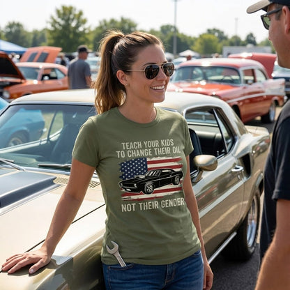 Teach Your Kids To Change Their Oil Funny T-Shirt