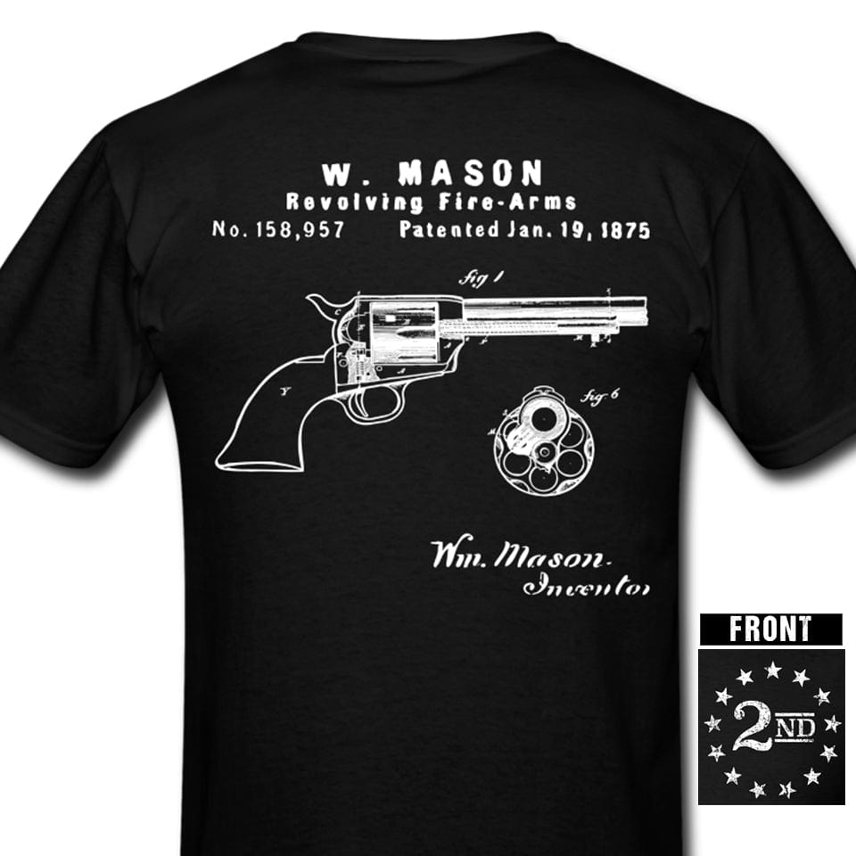 W. Mason Gun Patent 158957 Colt Peacemaker T-Shirt