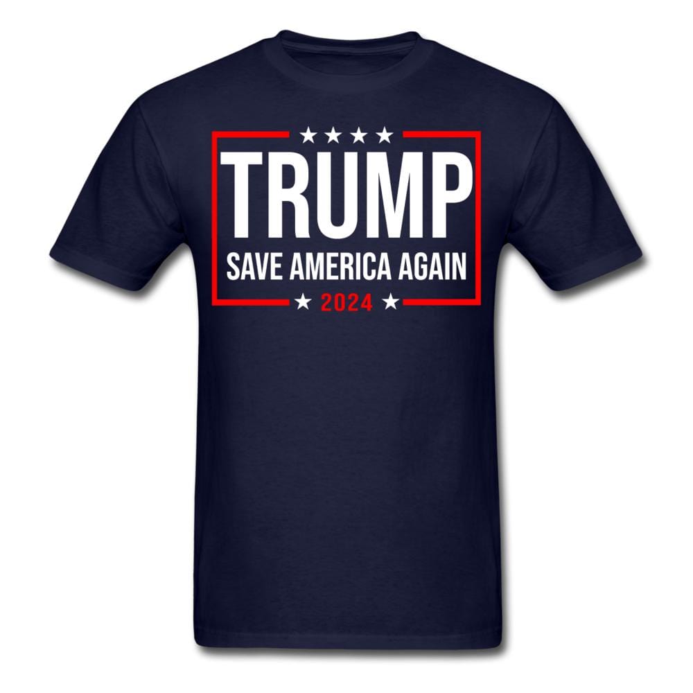 Trump 2024 Save America T-Shirt - navy