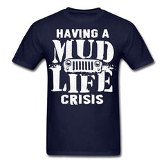 Mud Life Crisis T-Shirt - navy
