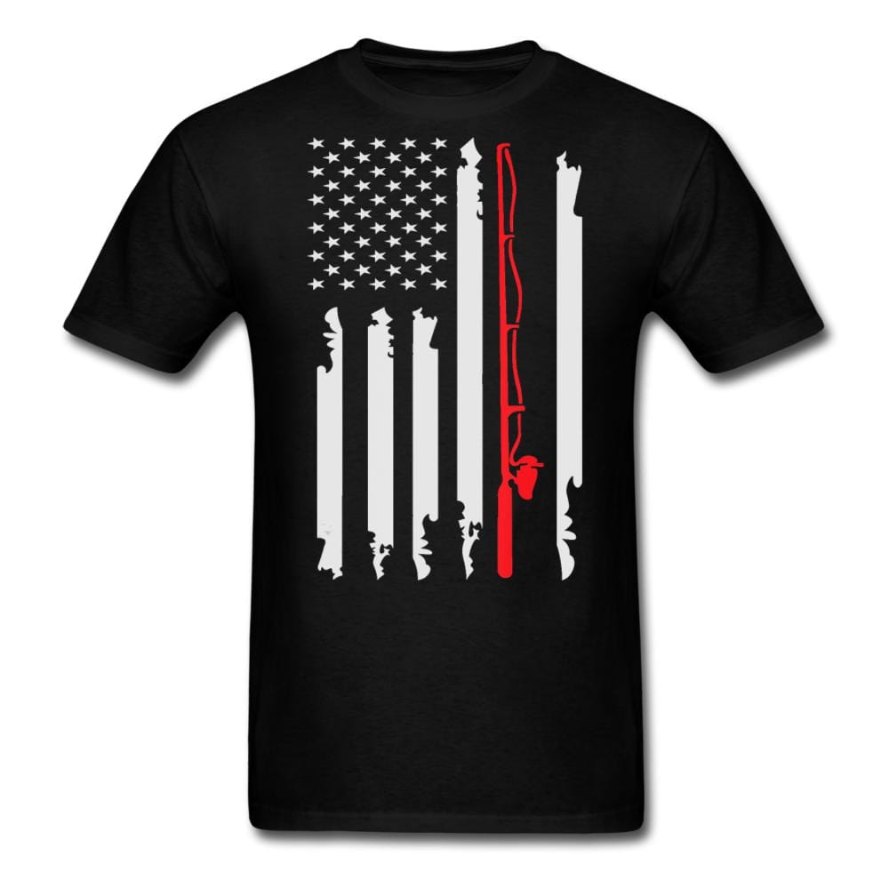 Fishing Flag T-Shirt - black