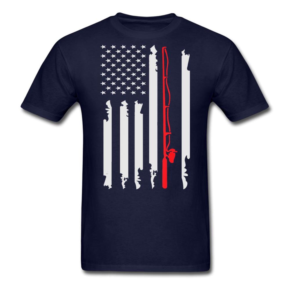 Fishing Flag T-Shirt - navy