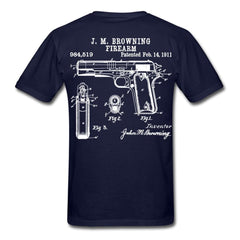 2A Gun Patent Schematc 984519 - Browning - 1911 - navy