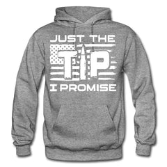 Just The Tip Hoodie - graphite heather