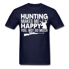Hunting Makes Me Happy T-Shirt - navy