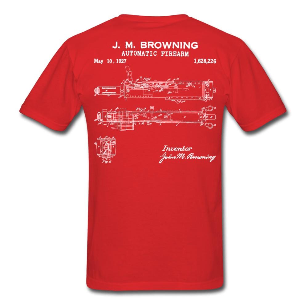 Browning Patent M2.50 Cal T-Shirt - red