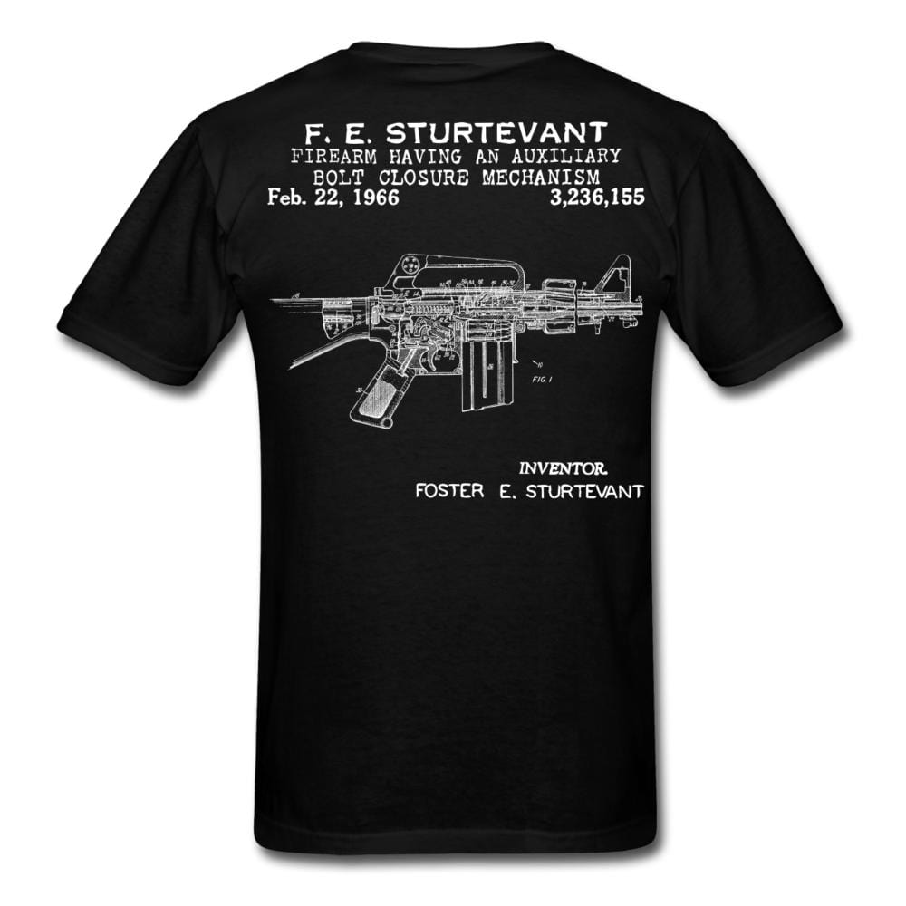 Gun Patent Sturtevant - Firearm - M16 T-Shirt - black