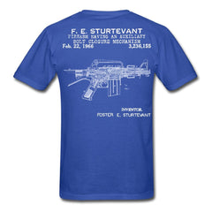 Gun Patent Sturtevant - Firearm - M16 T-Shirt - royal blue