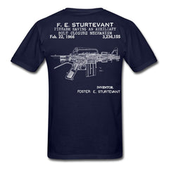 Gun Patent Sturtevant - Firearm - M16 T-Shirt - navy