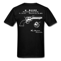 W. Mason Gun Patent 158957 Colt Peacemaker T-Shirt - black