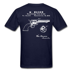 W. Mason Gun Patent 158957 Colt Peacemaker T-Shirt - navy