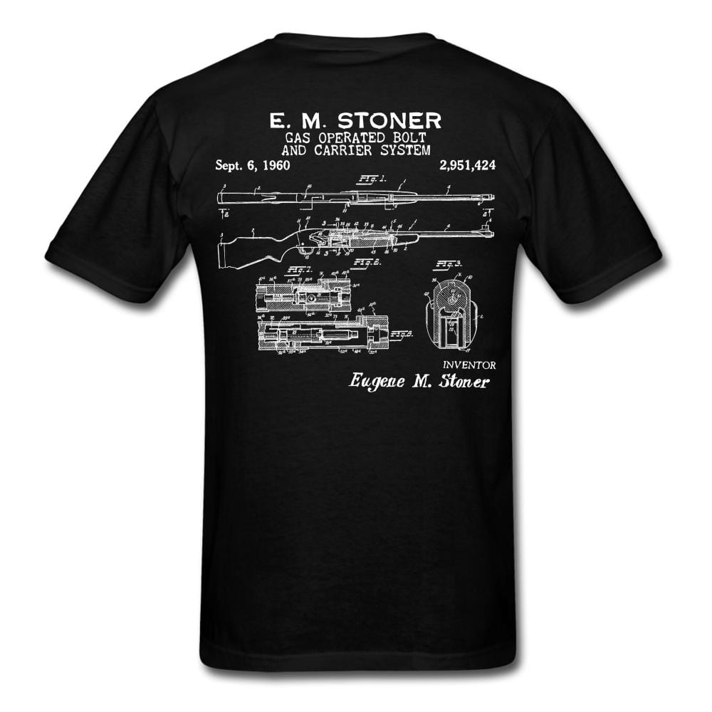 Gun Patent 2951424 Stoner - Gas Operated Bolt 2A T-Shirt - black