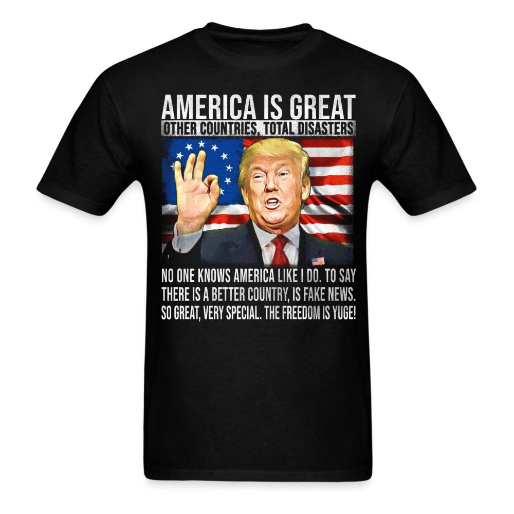 America Is Great Trump Speech T-Shirt - black