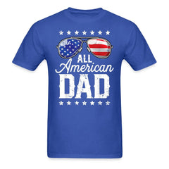 All American Dad T-Shirt - royal blue