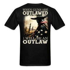 When Guns Are Outlawed T-Shirt - black
