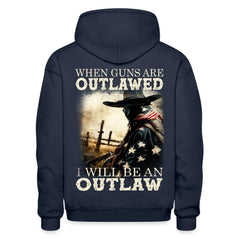 When Guns Are Outlawed Hoodie - navy