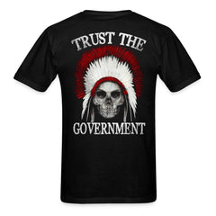 Trust The Government Skull T-Shirt - black