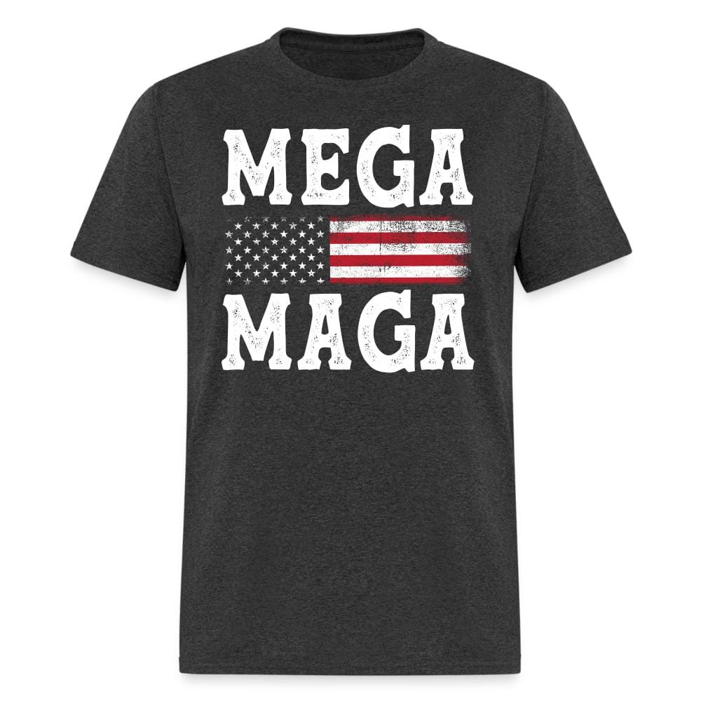 Mega MAGA T-Shirt - heather black