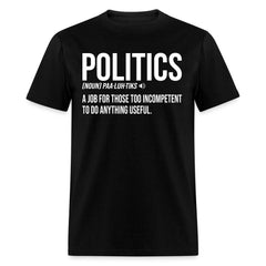 Politics Definition T-Shirt - black