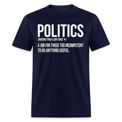 Politics Definition T-Shirt - navy