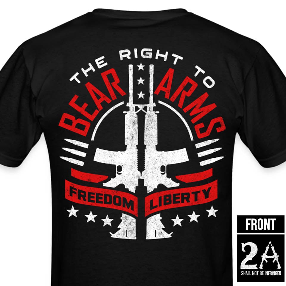The Right To Bear Arms 2A (Front & Back Print) T-Shirt